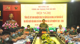 Công an Hà Nội có vai trò hết sức to lớn góp phần làm nên thành công bầu cử Đại biểu Quốc hội và HĐND các cấp 