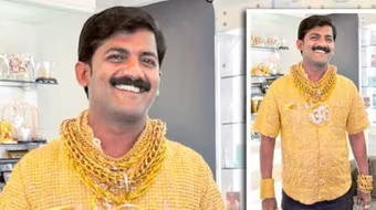 Tỷ phú trẻ Ấn Độ mặc áo sơ mi làm từ vàng ròng