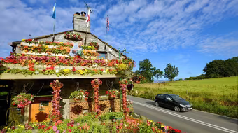 Kỳ thú ngôi nhà được bao phủ bởi hoa tươi