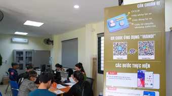 Công an phường Hoàn Kiếm trong cao điểm kết nối dữ liệu đô thị số Hà Nội