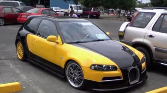 Biến hóa Honda Civic thành “sao sáng” Bugatti Veyron 