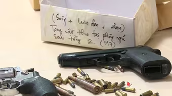 Bị truy bắt, nhóm tội phạm ma túy dùng súng chống trả lực lượng chức năng