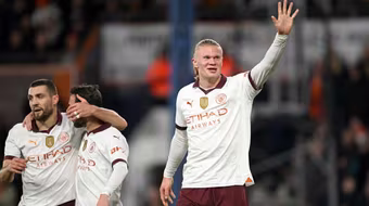 Haaland ghi 5 bàn trong chiến thắng vùi dập của Man City