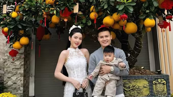 Cầu thủ Công an Hà Nội rực rỡ đón Xuân bên gia đình