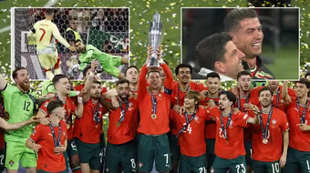 Ronaldo bật khóc khi giúp Bồ Đào Nha vô địch Nations League 2025