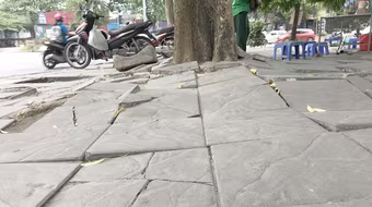 Hà Nội yêu cầu đánh giá tình trạng hư hỏng, xuống cấp của vỉa hè lát đá