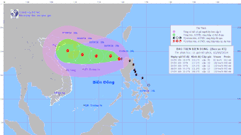 Bão Yagi đang quần thảo trên Biển Đông, liên tục tăng cấp thành siêu bão