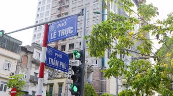 Tổ chức giao thông 1 chiều trên phố Lê Trực, phương tiện lưu ý 