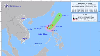 Biển Đông có thể đón bão trong vài ngày tới