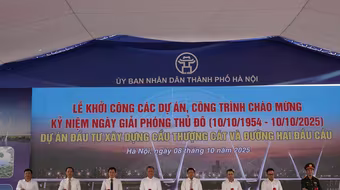 Hà Nội khởi công xây dựng cầu Thượng Cát 7.300 tỷ đồng bắc qua sông Hồng