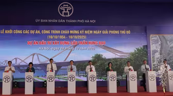Khởi công xây dựng cầu Trần Hưng Đạo, kết nối phía Đông với trung tâm Hà Nội 