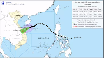 Bão Fengshen sẽ dội 2 đợt mưa lớn xuống Trung bộ