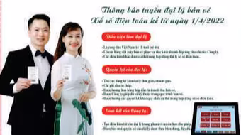 Tuyển đại lý bán vé xổ số điện toán