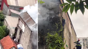 Chủ tịch Hà Nội tặng bằng khen hai Cảnh sát PCCC và CNCH CAQ Hà Đông