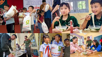 Những món quà "đặc biệt" tặng bà con, học sinh khó khăn 2 xã ở huyện Sơn Dương, Tuyên Quang