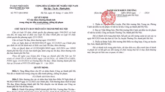 Chủ tịch Hà Nội tặng bằng khen 3 cá nhân thuộc Công an Thủ đô