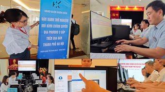 Ảnh: Ngày đầu Hà Nội vận hành thử nghiệm 126 xã, phường mới