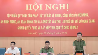 CATP Hà Nội tập huấn về bảo vệ bí mật nhà nước tại 16 cơ quan, xã, phường