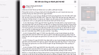 Chủ tịch Hà Nội khen thưởng đột xuất 6 cá nhân thuộc Công an Thủ đô