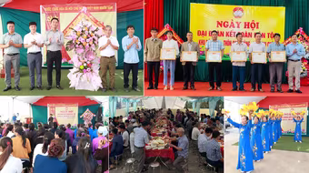 Náo nức Ngày hội Đại đoàn kết toàn dân tộc ở xã đảo duy nhất ở Thủ đô