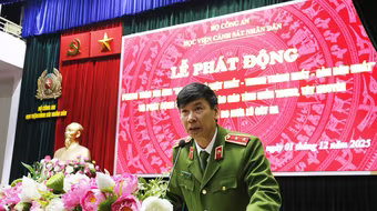 Học viện Cảnh sát nhân dân phát động phong trào thi đua “Ba nhất"