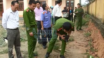 Nổ mìn tại trường học, 2 nam học sinh thương vong