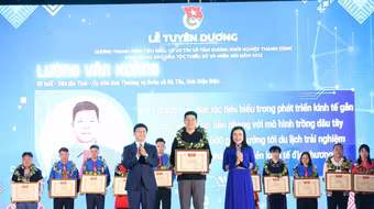 Tuyên dương 36 thanh niên dân tộc thiểu số tiêu biểu và tấm gương khởi nghiệp thành công