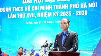 Đồng chí Nguyễn Tiến Hưng tái cử Bí thư Thành đoàn Hà Nội
