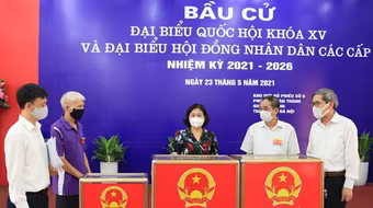 Chủ tịch Ủy ban Bầu cử TP Hà Nội kêu gọi cử tri hăng hái đi bỏ phiếu, thực hiện nghiêm 5K