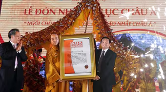 Chùa Một Cột đón danh hiệu kỷ lục châu Á 