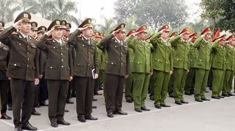 Tăng cường huấn luyện điều lệnh nội vụ