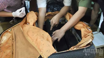 Thủ thuật giấu 1,5kg ma túy đá “qua mặt” máy soi sân bay