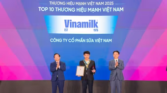 Dẫn đầu xu thế phát triển mới, Vinamilk tự hào là 1 trong 10 thương hiệu mạnh Việt Nam