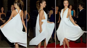 "Thiên thần nội y" tung váy trắng trên thảm đỏ