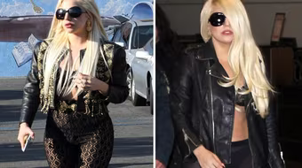 Lady Gaga quên...mặc quần vẫn tự tin xuống phố