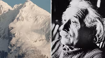 Phát hiện ngọn núi giống hệt thiên tài Albert Einstein