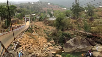 Sập cầu treo ở Lai Châu, 40 người đang đưa tang, thương vong