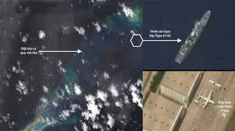 Việt Nam phản đối việc máy bay và tàu trinh sát Trung Quốc xuất hiện ở Đá Chữ Thập