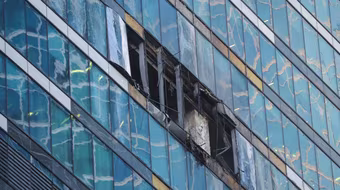 Máy bay không người lái đâm vào tòa nhà cao tầng ở Moscow