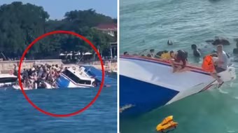 Giây phút hoảng loạn khi phà chở 89 hành khách bị lật úp ngoài khơi Bali
