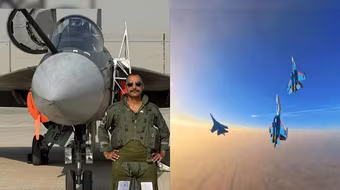 Đội bay Hiệp sĩ Nga tưởng nhớ phi công Ấn Độ tử nạn tại Triển lãm Hàng không Dubai 