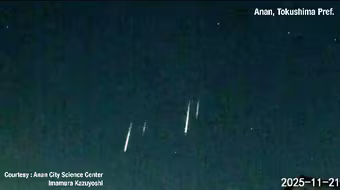 Hiện tượng ‘cụm sao băng’ ở miền Tây Nhật Bản