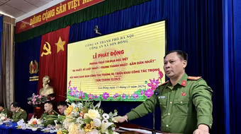 Phát huy tinh thần “Ba nhất”, xây dựng lực lượng Công an xã kỷ cương, tận tụy, vì dân phục vụ