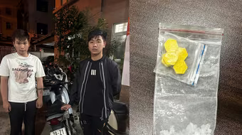 Tổ công tác 141 phát hiện hai thanh niên mua "thuốc lắc" về sử dụng 