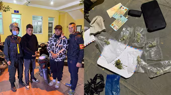 Tổ công tác 141 bắt đối tượng tàng trữ 7 gói cần sa