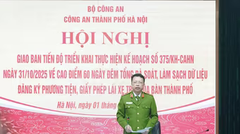 Tăng cường làm thêm giờ, không chậm trễ công tác làm sạch dữ liệu phương tiện và đăng ký xe