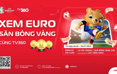 Bất ngờ món quà giá trị dành cho người hâm mộ xem EURO 2024 trên TV360