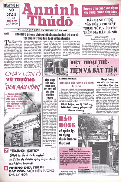 Báo An ninh Thủ đô số 01159, ngày 23/7/1999