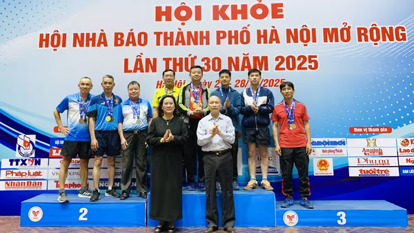 Kết thúc thành công Hội khỏe Hội Nhà báo thành phố Hà Nội 2025