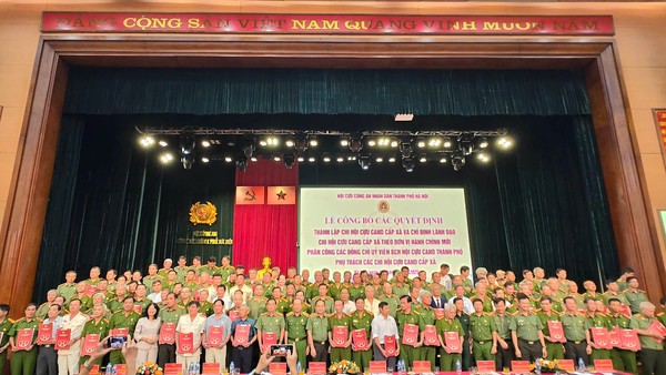 Hội Cựu CAND thành phố Hà Nội: Đơn vị đầu tiên trên toàn quốc công bố thành lập 126 Chi hội cấp xã